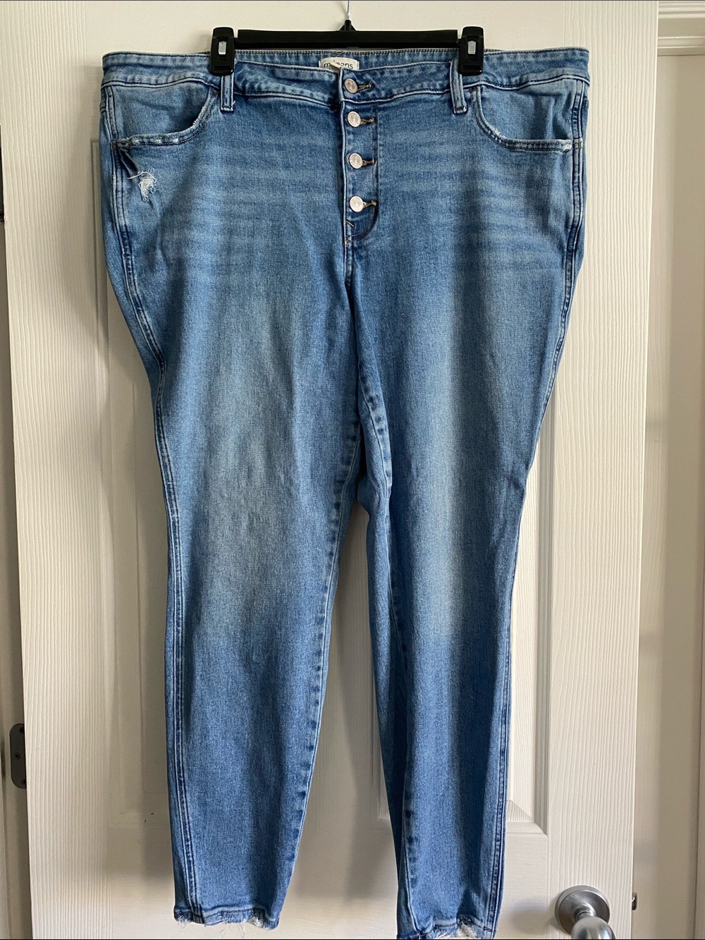 Maurices Light Blue Jegging Jeans with Button-Fly